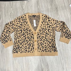 J Crew Cheetah Cardigan